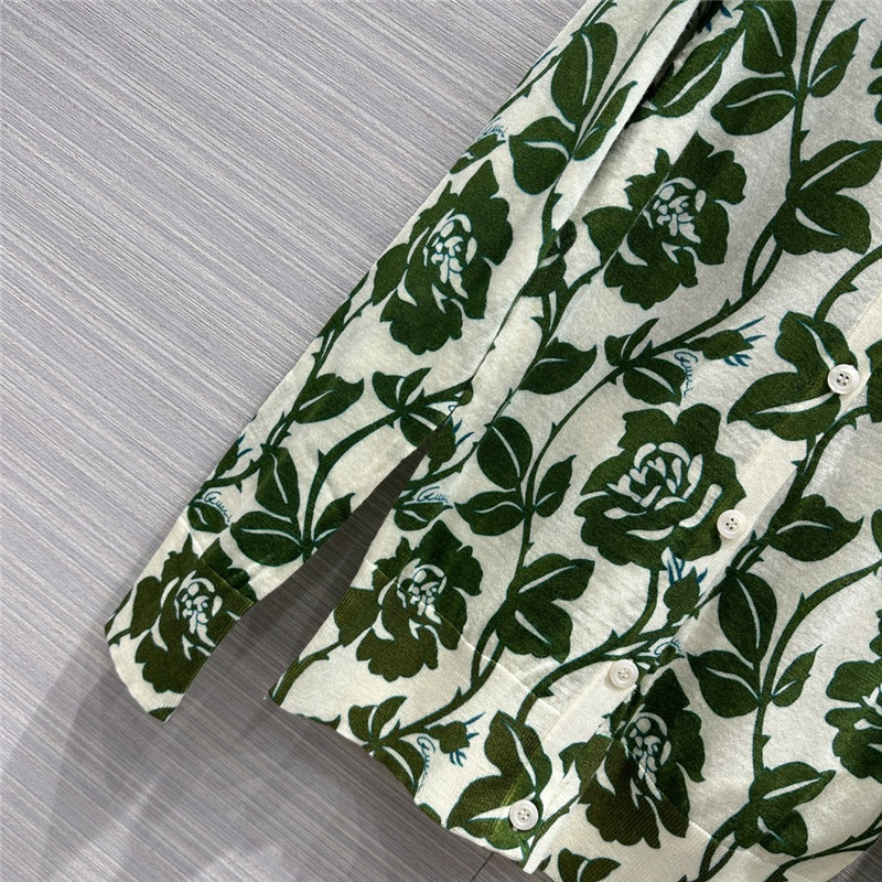 Gvc*1 flower vine print knit cardigan