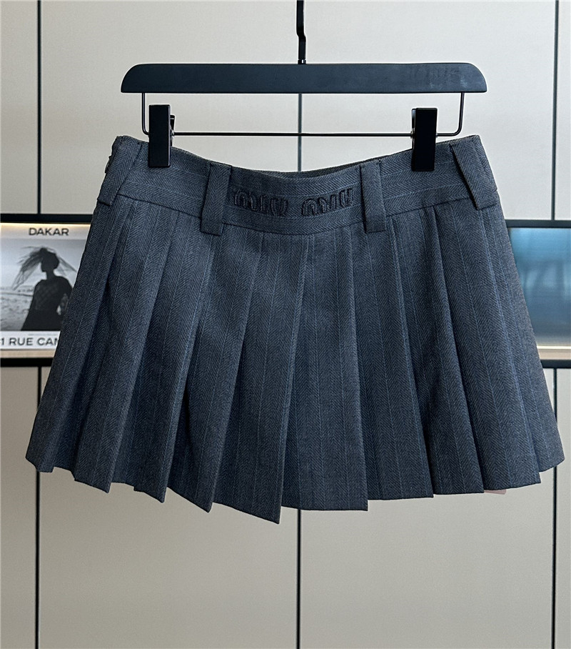 M1um1u new pleated skirt cheap replica designer clothes