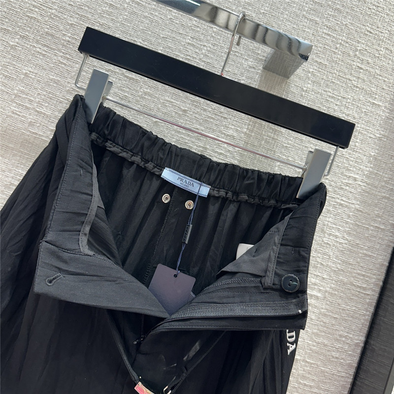 Pra*a washed wrinkled casual pants replica clothing sites