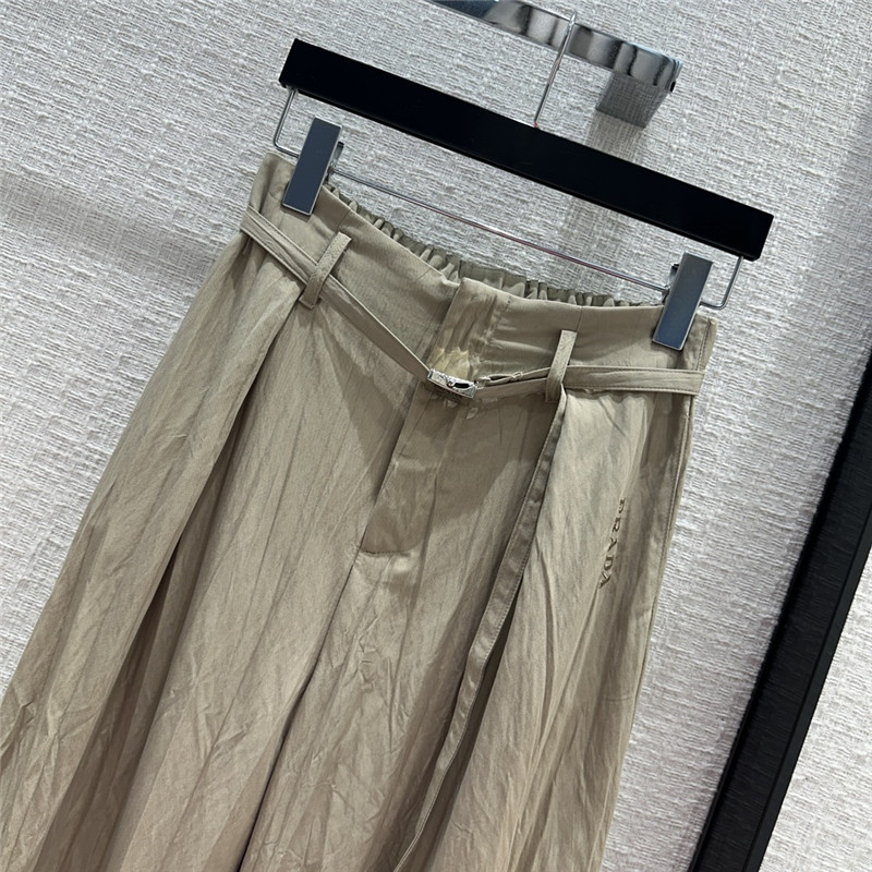 Pra*a washed wrinkled casual pants replica clothing sites