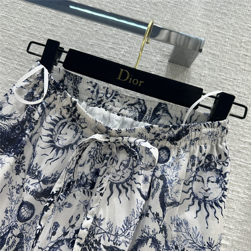 D10r jouy printed pattern casual trousers replica d&g clothing