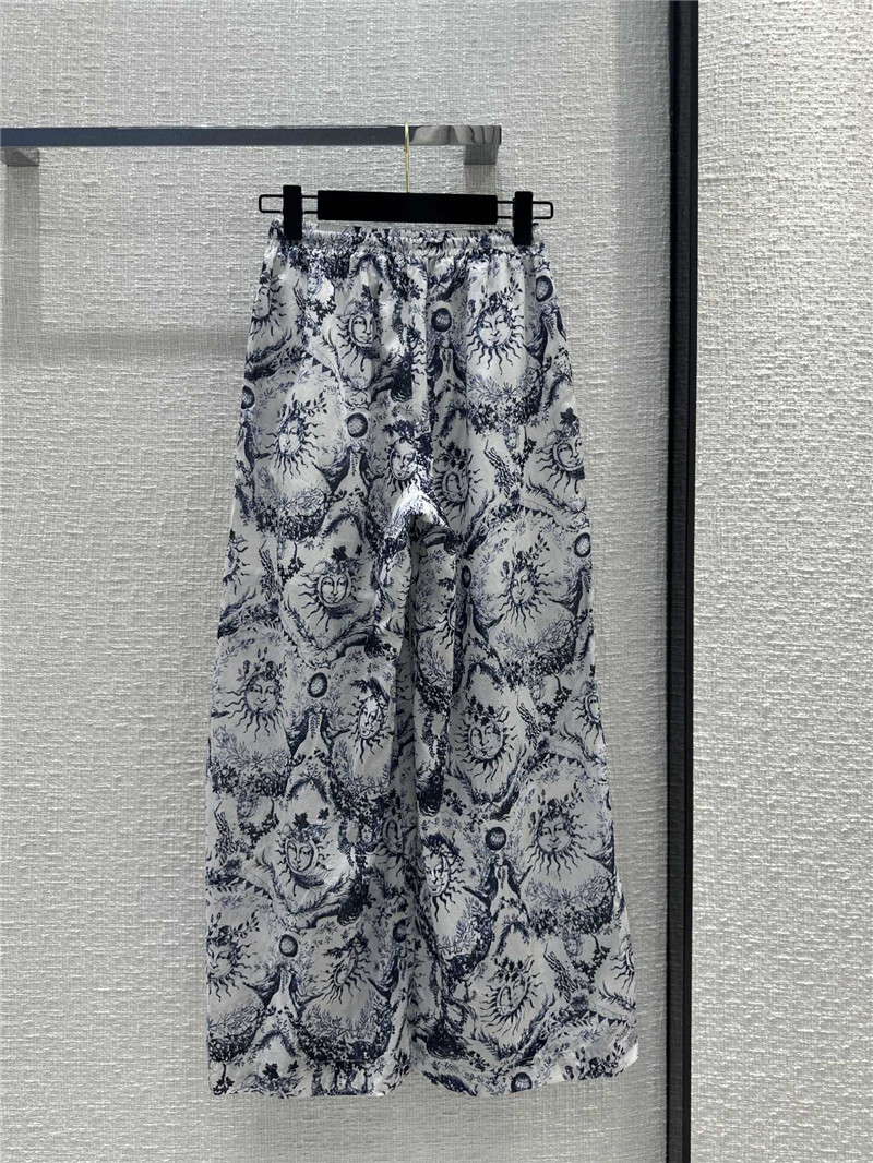 D10r jouy printed pattern casual trousers replica d&g clothing