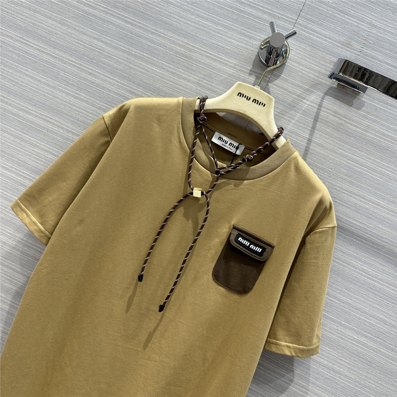 M1um1u necklace design temperament t-shirt replica clothing