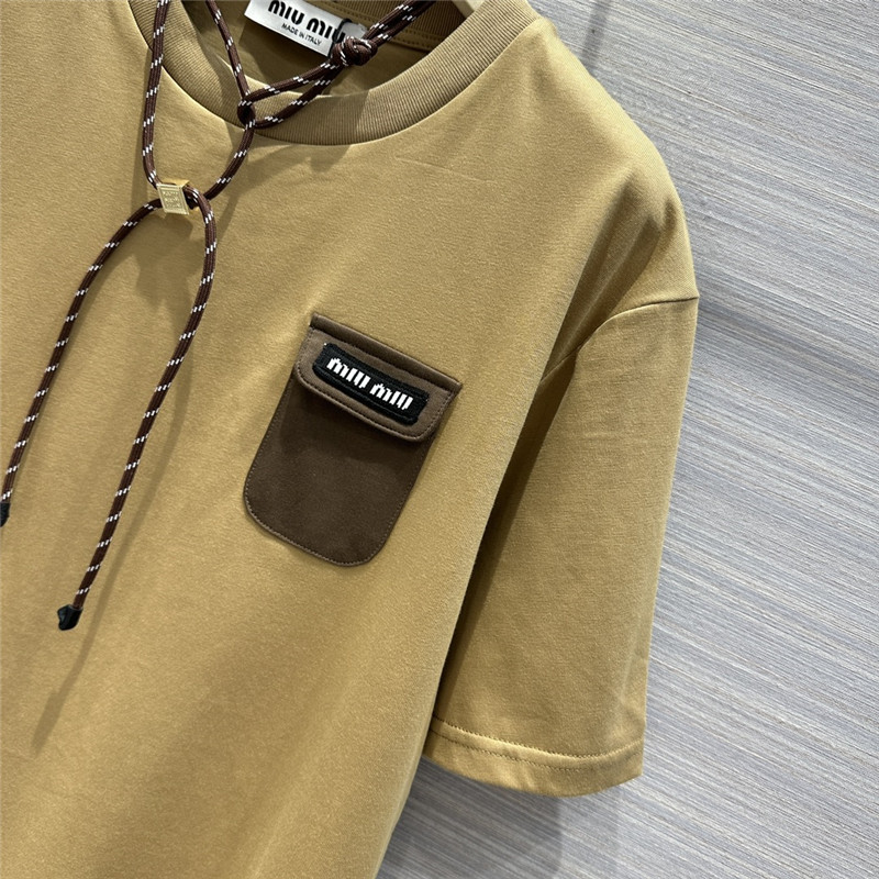 M1um1u necklace design temperament t-shirt replica clothing