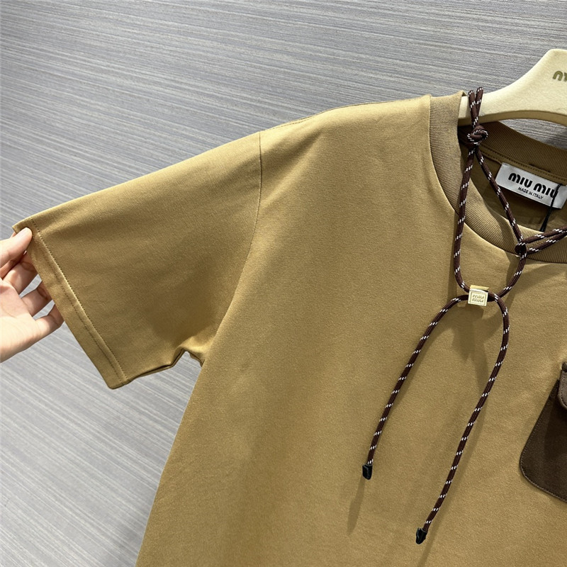 M1um1u necklace design temperament t-shirt replica clothing