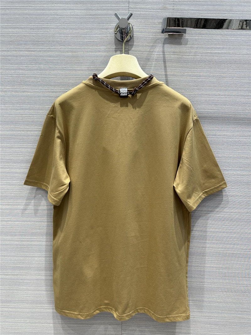 M1um1u necklace design temperament t-shirt replica clothing