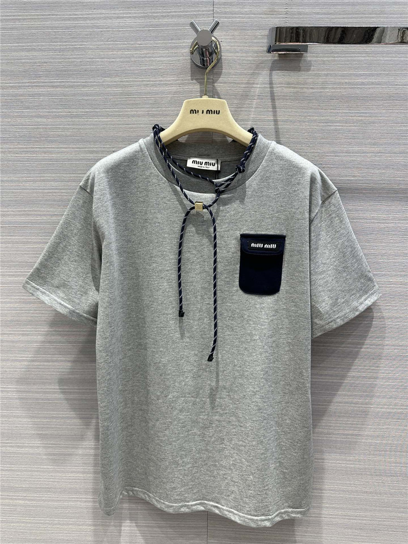 M1um1u necklace design temperament t-shirt replica clothing