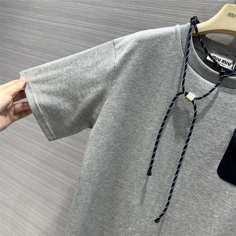 M1um1u necklace design temperament t-shirt replica clothing