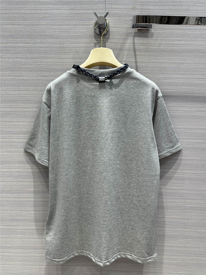 M1um1u necklace design temperament t-shirt replica clothing