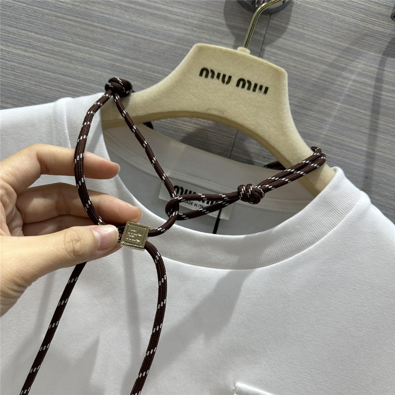 M1um1u necklace design temperament t-shirt replica clothing