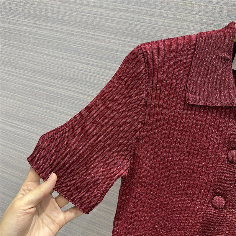 Gucci mid-sleeve cardigan top replica clothing sites