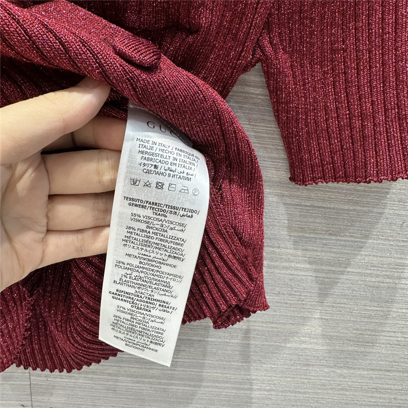 Gucci mid-sleeve cardigan top replica clothing sites