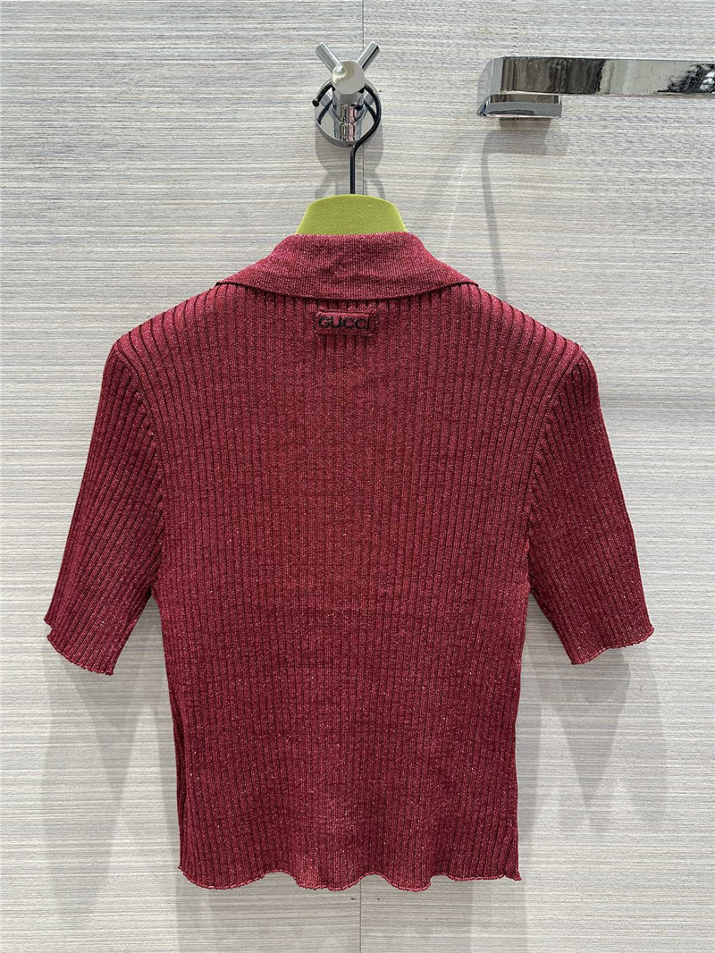 Gucci mid-sleeve cardigan top replica clothing sites
