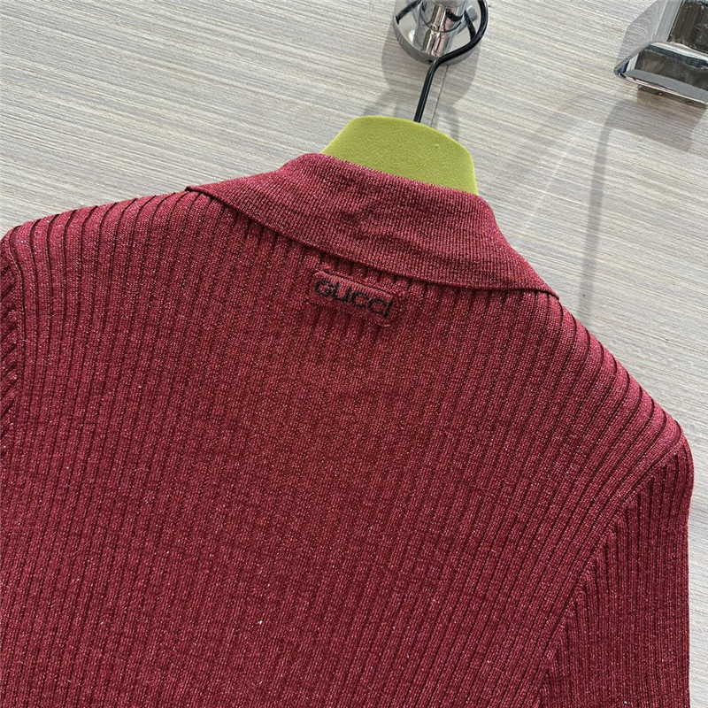 Gucci mid-sleeve cardigan top replica clothing sites