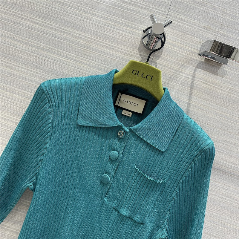 Gucci mid-sleeve cardigan top replica clothing sites