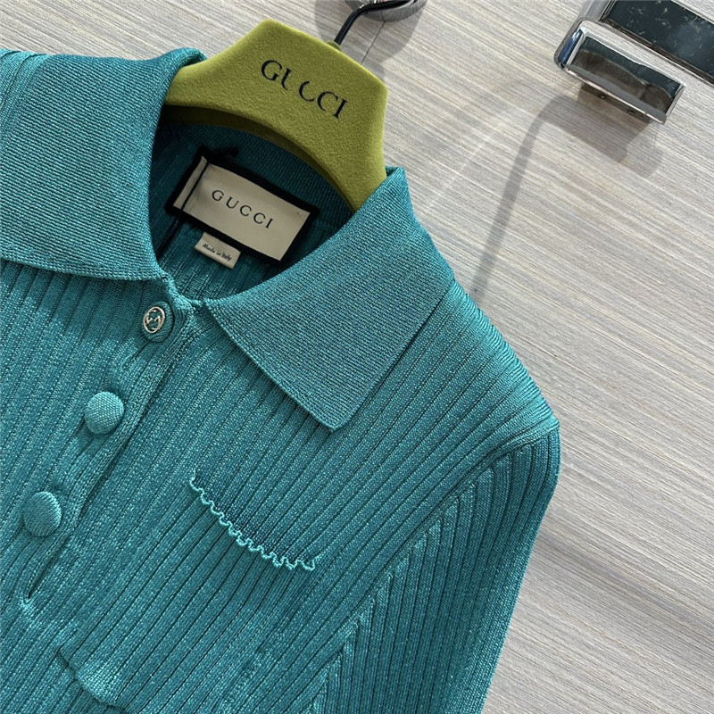 Gucci mid-sleeve cardigan top replica clothing sites