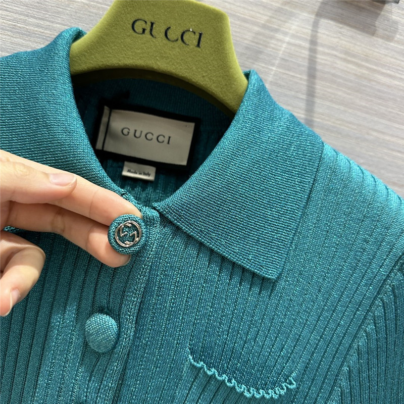 Gucci mid-sleeve cardigan top replica clothing sites
