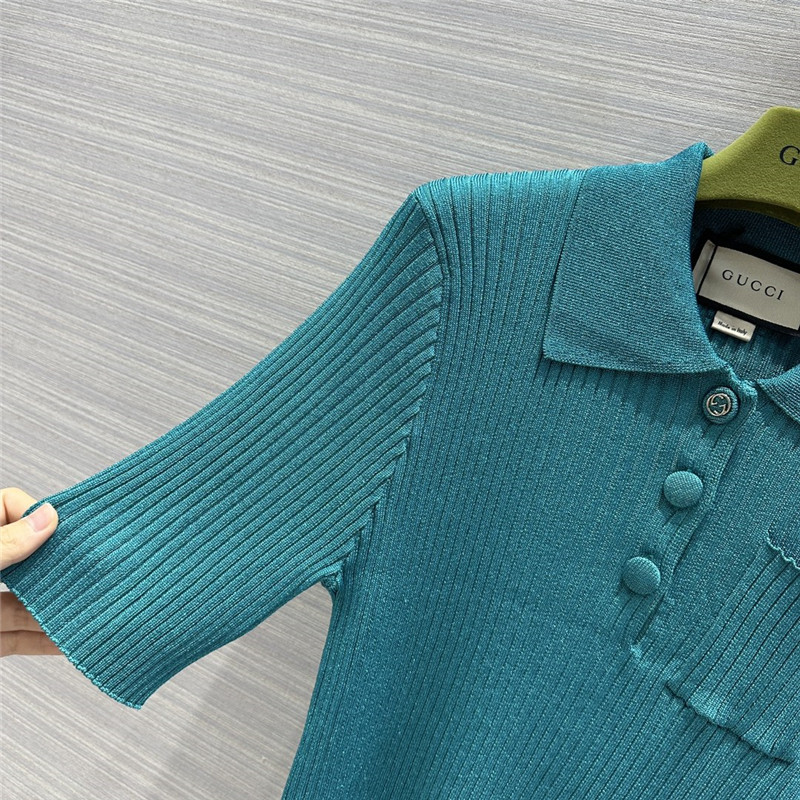 Gucci mid-sleeve cardigan top replica clothing sites