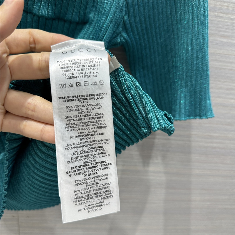 Gucci mid-sleeve cardigan top replica clothing sites