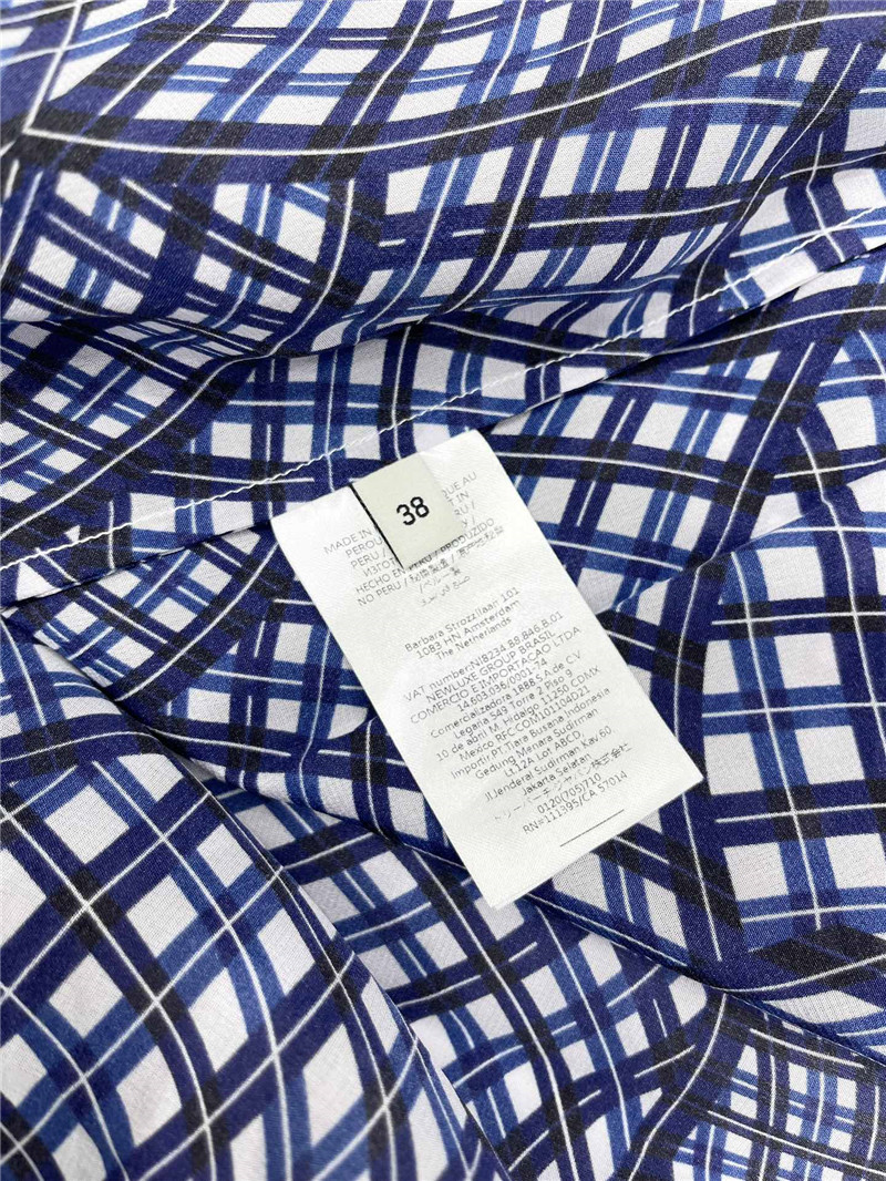 Va1e*ntin0 silk plaid print dress replica clothing sites