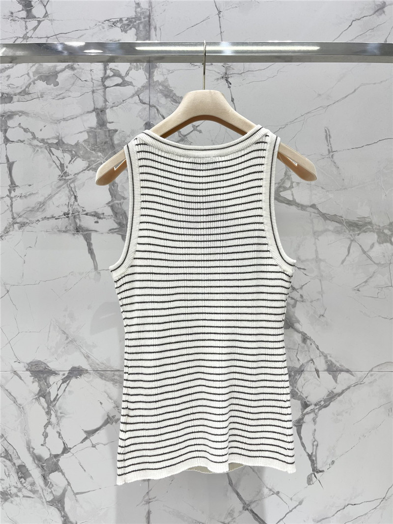 M1um1u striped intercolor vest replica clothing sites