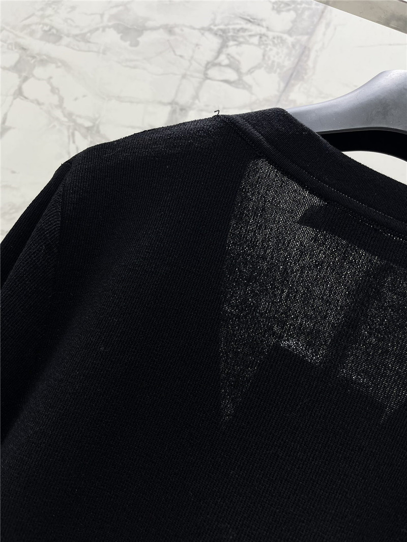 D10r beading linen cardigan black