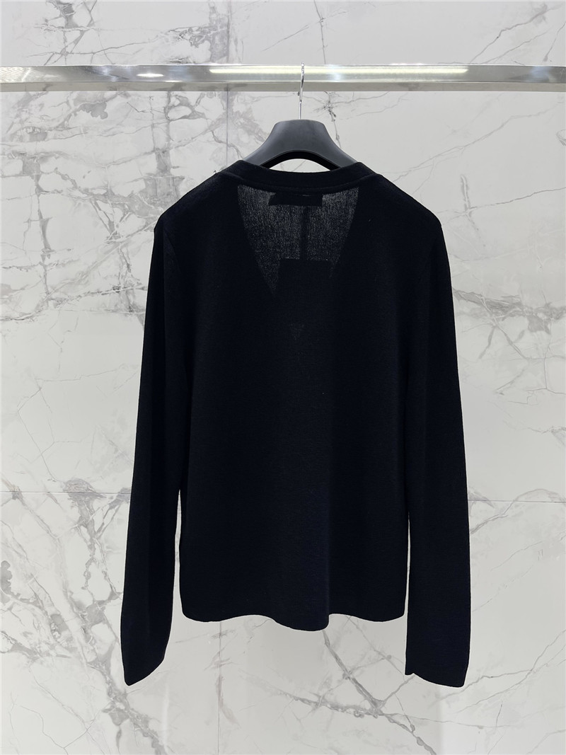 D10r beading linen cardigan black