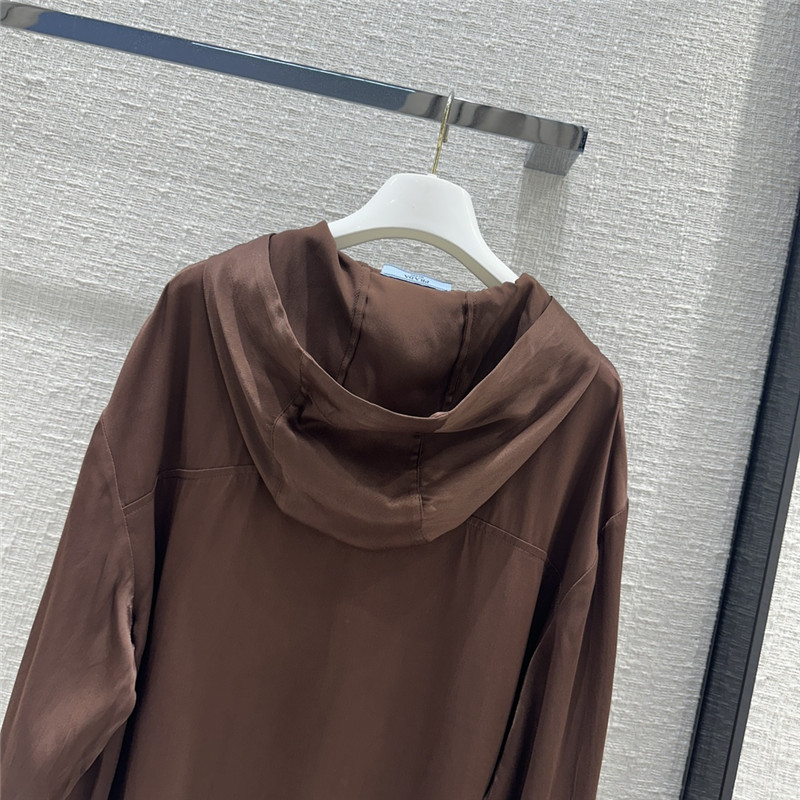 Pra*a brown acetate sweatshirt