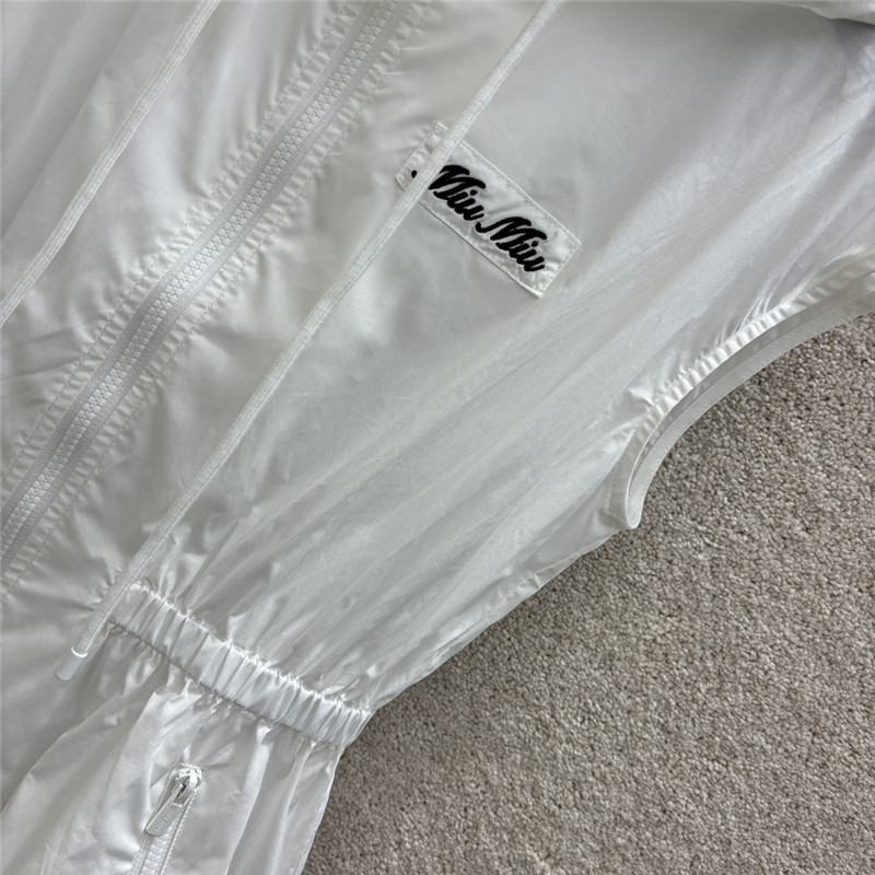 Miu Miu Hooded Sleeveless Shirt