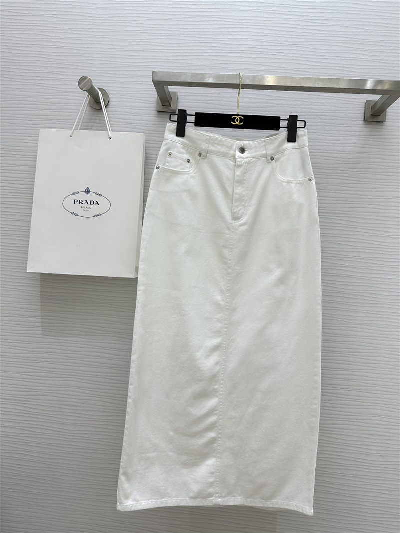 Pra*a mid-length hip-hugging long skirt replica clothing