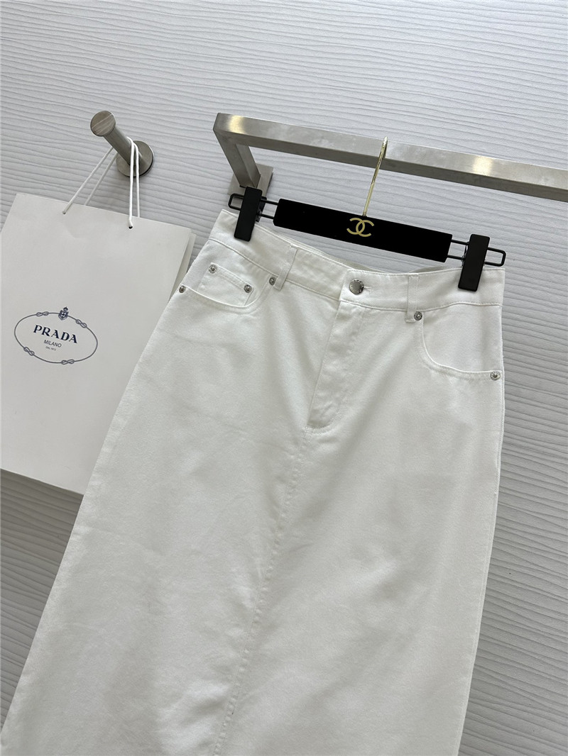 Pra*a mid-length hip-hugging long skirt replica clothing