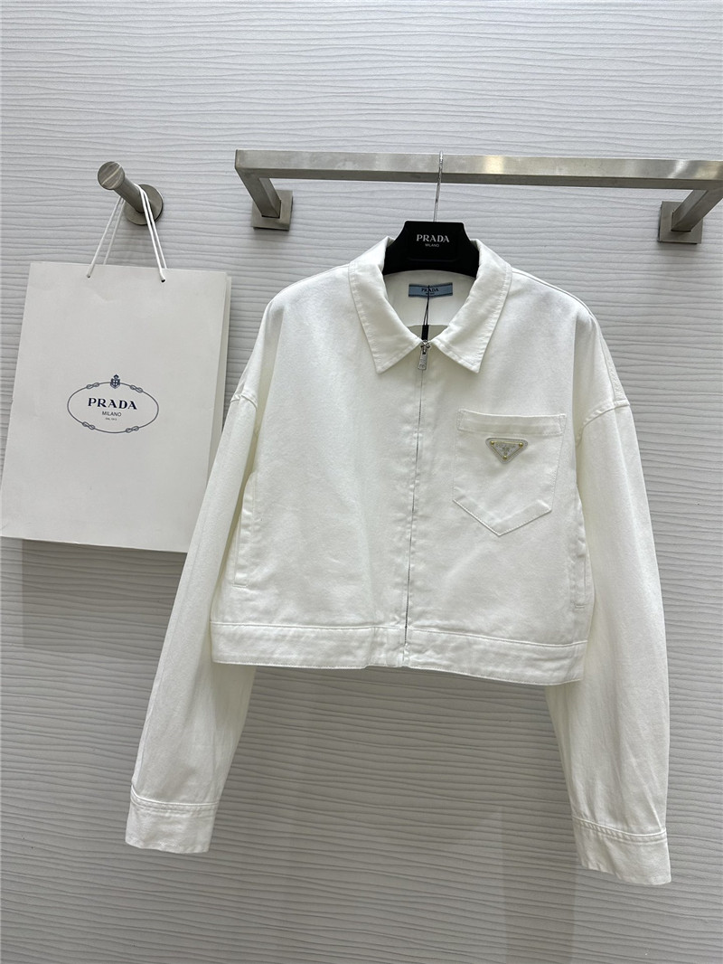Pra*a denim blouson jacket