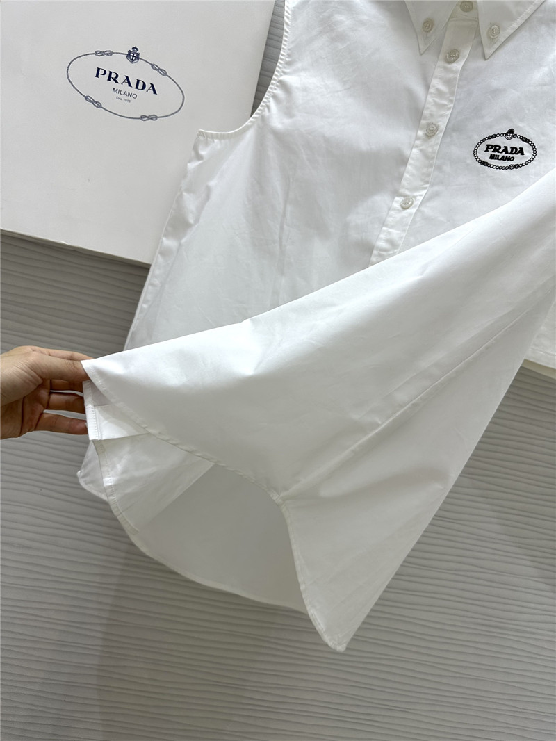 Pra*a white shirt vest replica clothing sites