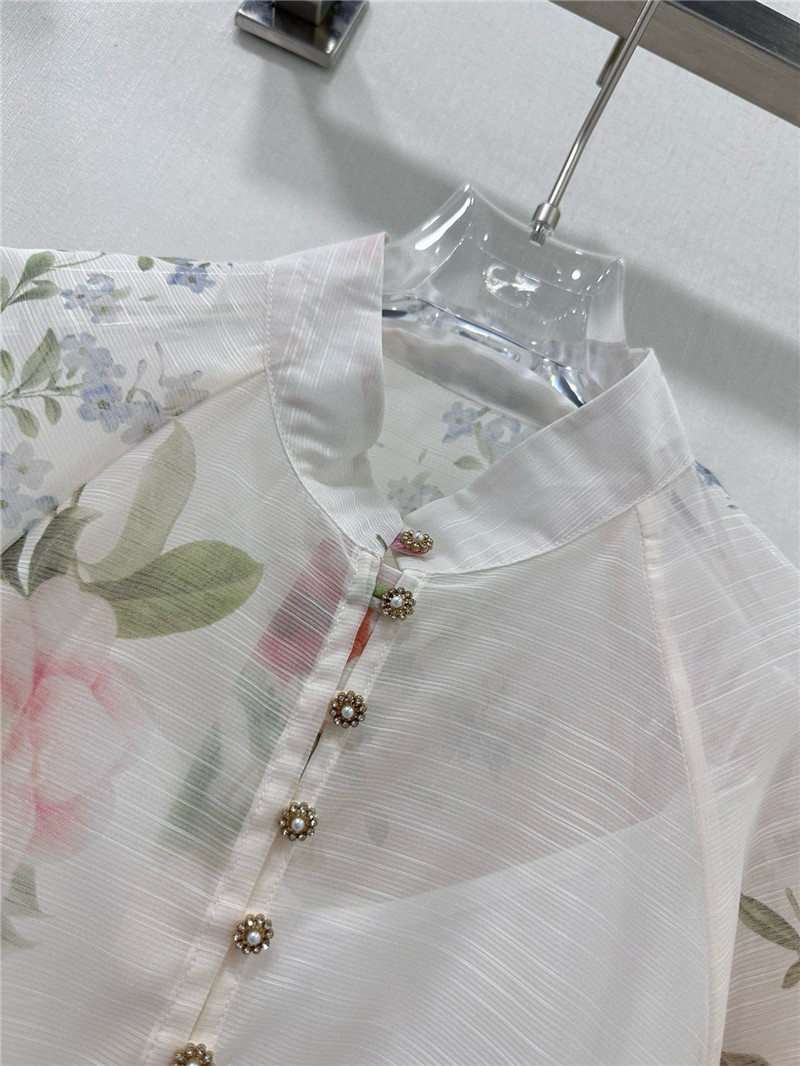 zimm printed top + oversized skirt set replica clothing