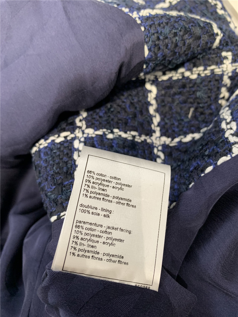 Ch**el tweed suit mid-length blazer replica designer clothes