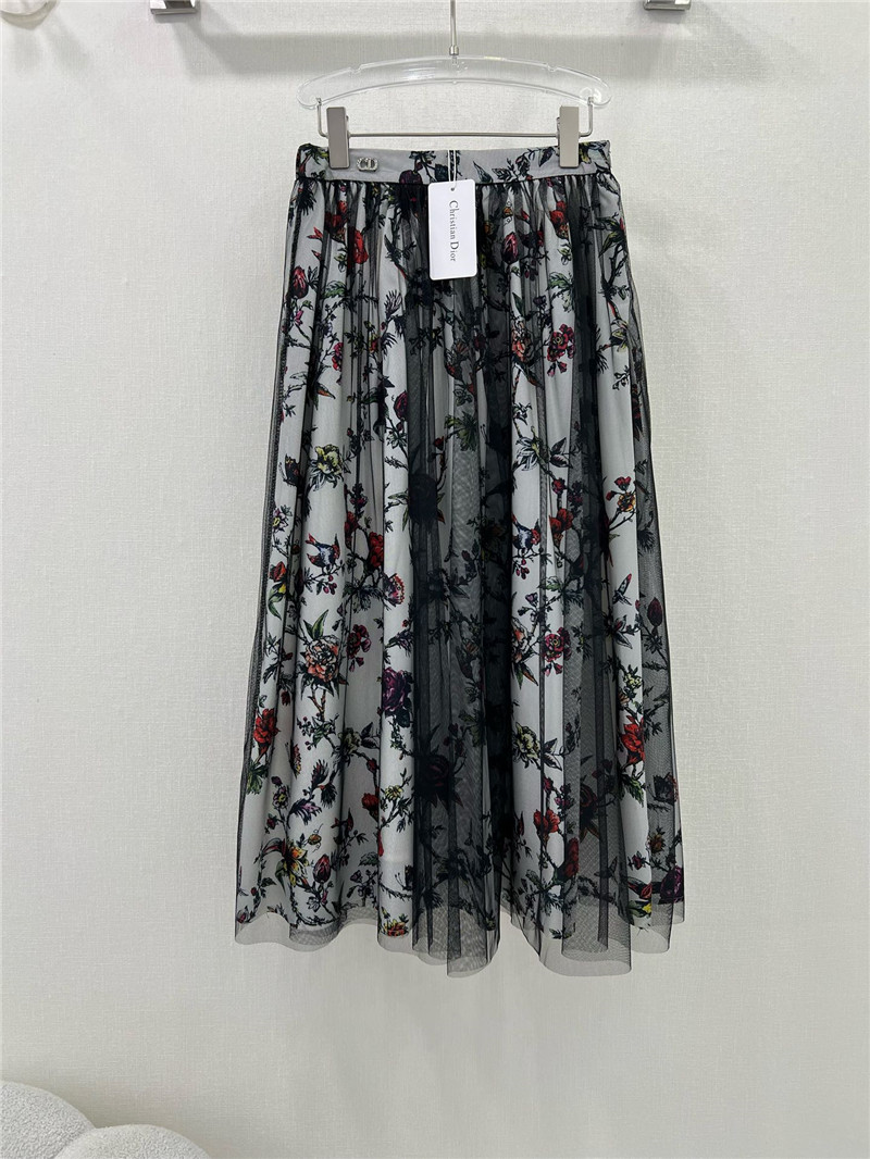 D10r patchwork double layer long skirt replica d&g clothing