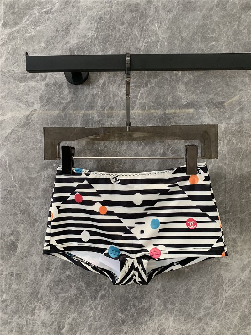 Ch**el printed vest + shorts swimsuit set replicas clothes