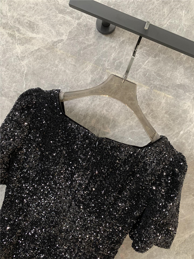 Y51 puff sleeve dress replica designer clothes