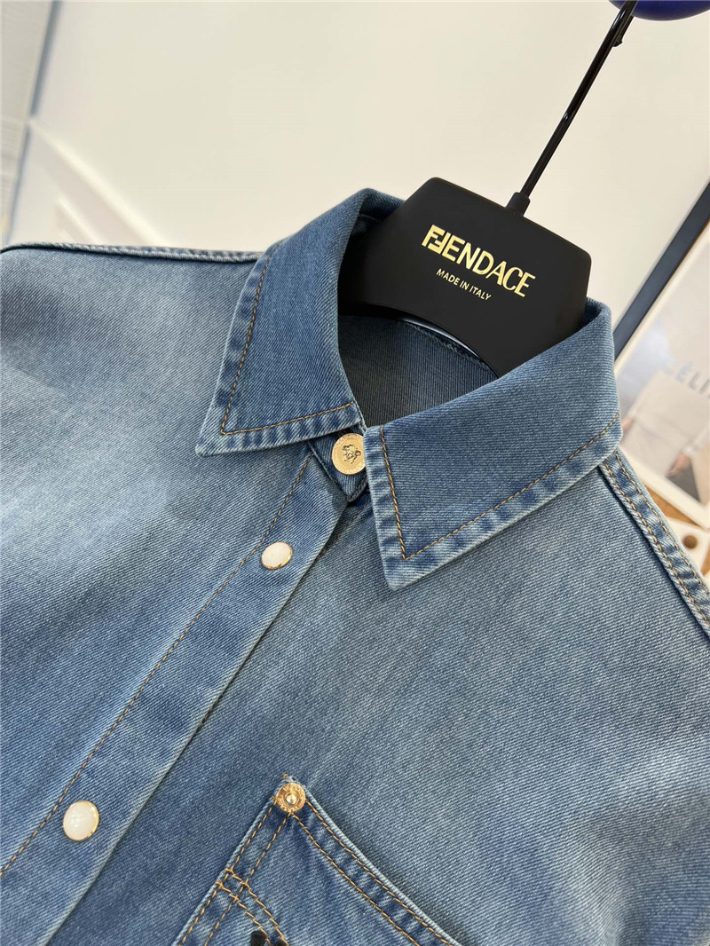 Versace new denim jacket replica d&g clothing