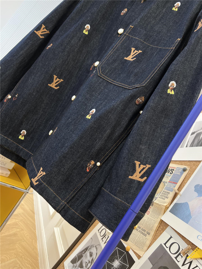 louis vuitton LV new denim jacket replica clothes