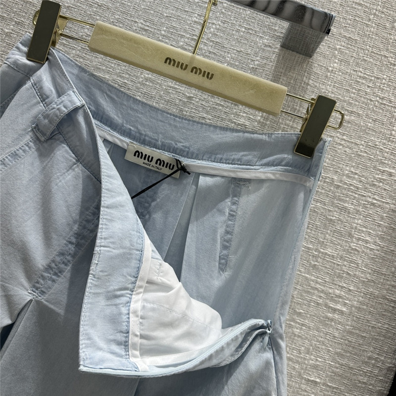 M1um1u denim pleated skirt replica d&g clothing