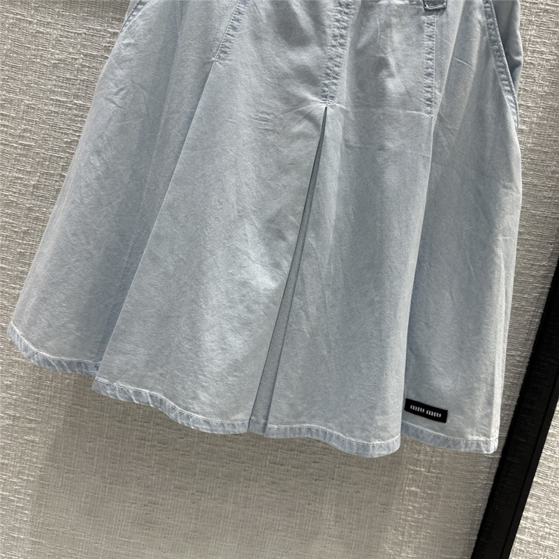 M1um1u denim pleated skirt replica d&g clothing