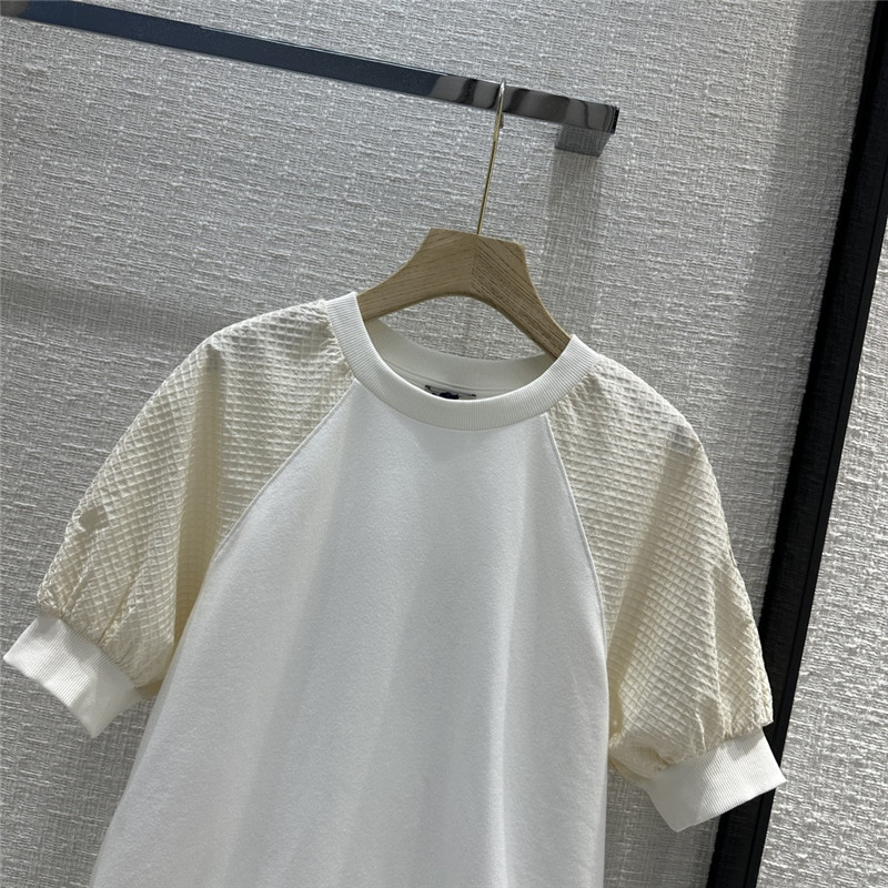Moncler puff sleeve patchwork short sleeve T-shirt replicas clothes