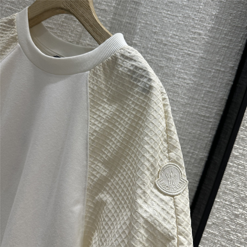 Moncler puff sleeve patchwork short sleeve T-shirt replicas clothes