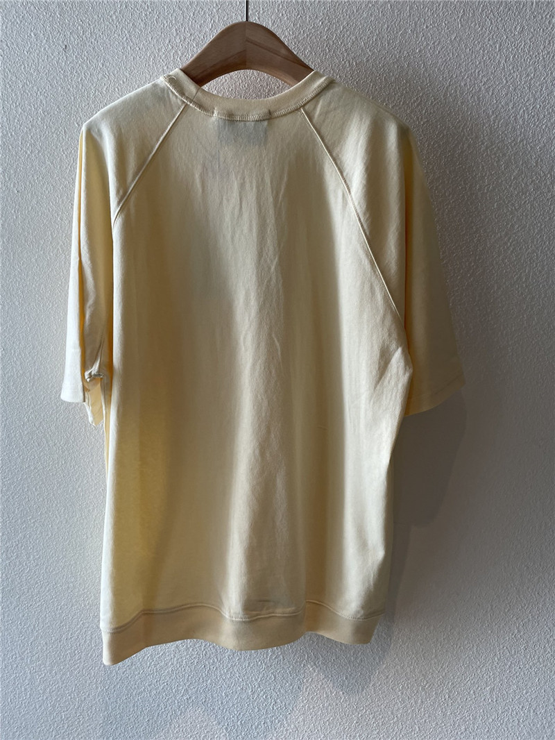 Ch**el cream short sleeve replica clothes