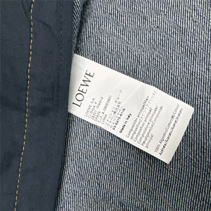 L0ew* vintage washed denim dress replica designer clothes