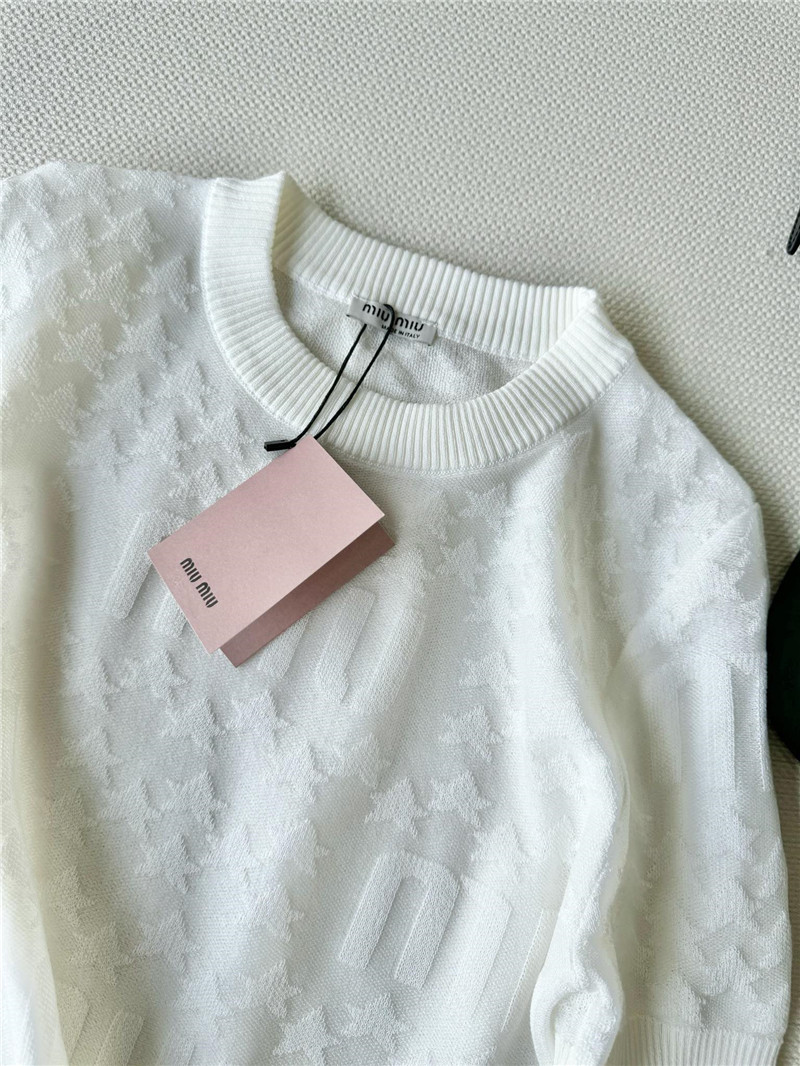 miumiu thin jacquard top replica d&g clothing