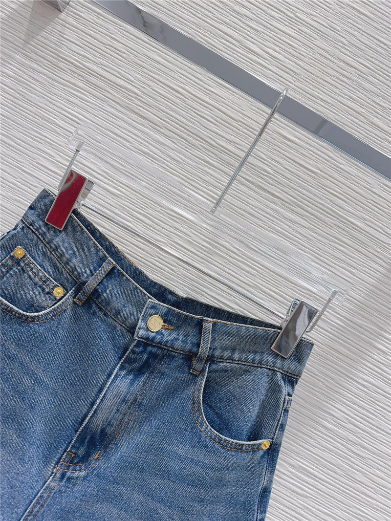 Va1e*ntin0 retro denim shorts replica designer clothes