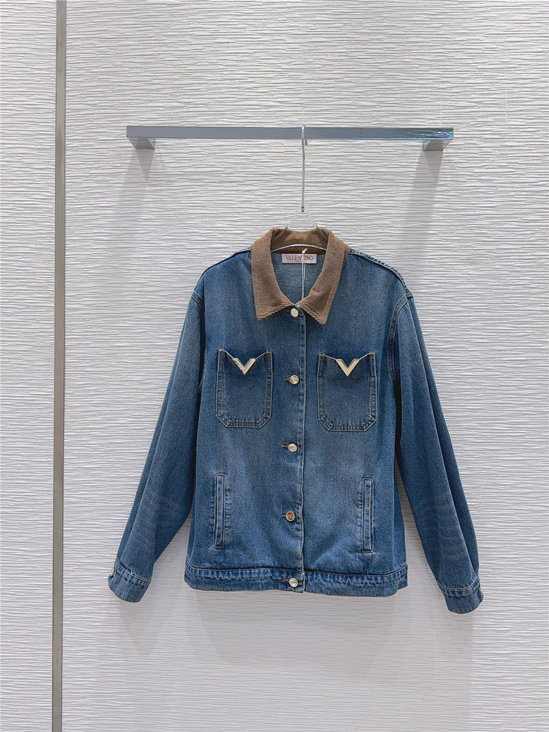 Va1e*ntin0 denim jacket cheap replica designer clothes