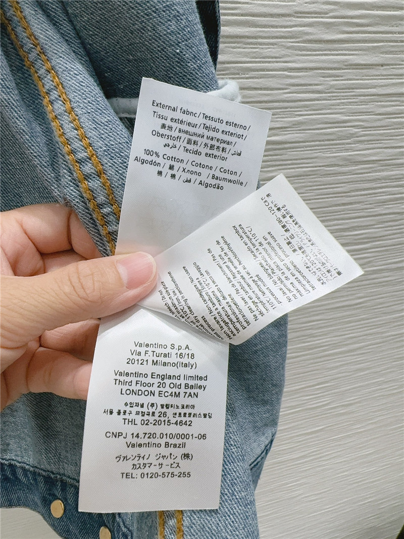 Va1e*ntin0 denim jacket cheap replica designer clothes